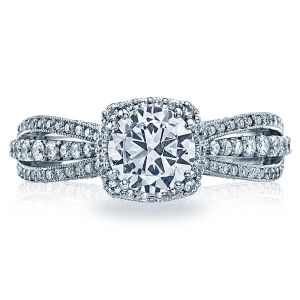 2641CUP65 Tacori Dantela Platinum Engagement Ring