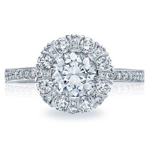 Simply Tacori Platinum Solitaire Engagement Ring 2642RD65