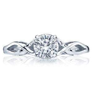 51RD55 Platinum Tacori Sculpted Crescent Engagement Ring