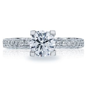 Tacori Platinum Crescent Engagement Ring HT2511A12X