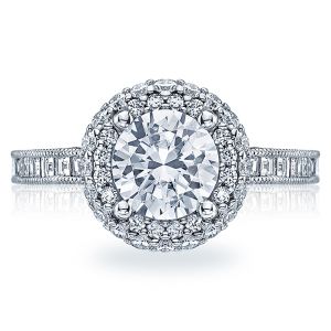 HT2517RD75 Tacori Crescent 18 Karat Engagement Ring
