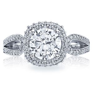 HT2518CU75 Tacori Crescent 18 Karat Engagement Ring