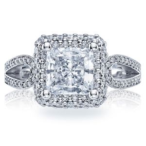 HT2518PR75 Tacori Crescent 18 Karat Engagement Ring