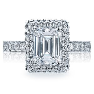 HT2520EC85X65 Tacori Crescent Platinum Engagement Ring