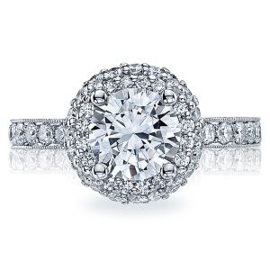 HT2520RD65 Tacori Crescent 18 Karat Engagement Ring