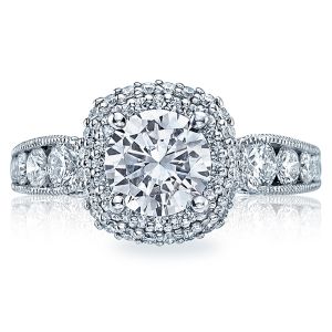 Tacori HT2521CU7 18 Karat Blooming Beauties Engagement Ring