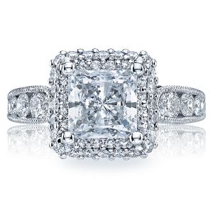 HT2521PR7 Tacori Crescent 18 Karat Engagement Ring