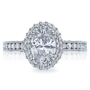 HT2523OV8X6 Tacori Crescent 18 Karat Engagement Ring
