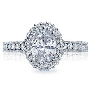 HT2523OV8X6 Tacori Crescent Platinum Engagement Ring