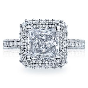 HT2523PR75 Tacori Crescent 18 Karat Engagement Ring