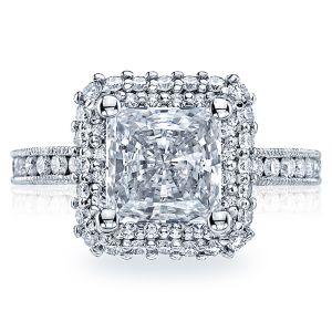 HT2523PR75 Tacori Crescent 18 Karat Engagement Ring