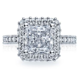 HT2523PR75 Tacori Crescent Platinum Engagement Ring