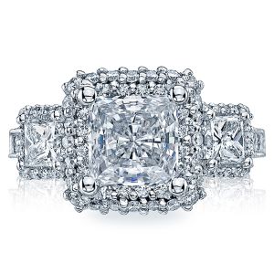HT2526PR7 Platinum Tacori Blooming Beauties Engagement Ring