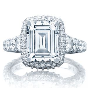 Tacori HT2624EC95X75 18 Karat RoyalT Engagement Ring