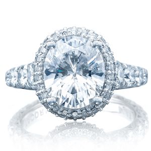 Tacori HT2624OV10X85 Platinum RoyalT Engagement Ring