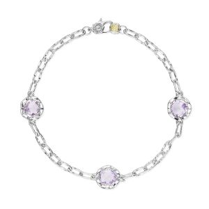 SB22113 Tacori Lilac Blossoms Petite Cascading Gem Bracelet
