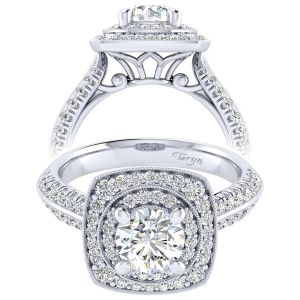Taryn 14k White Gold Round Perfect Match Engagement Ring TE002B4AFW44JJ