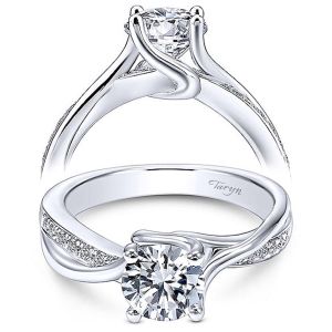 Taryn 14k White Gold Round Diamond Engagement Ring TE10013W44JJ
