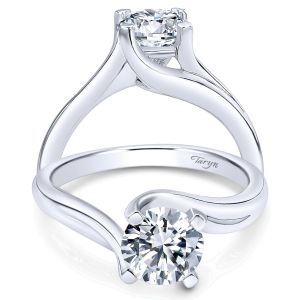 Taryn 14k White Gold Round Bypass Engagement Ring TE10200W4JJJ