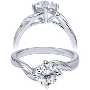 Taryn 14k White Gold Round Bypass Engagement Ring TE10253W4JJJ