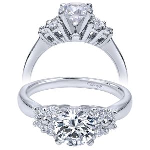 Taryn 14k White Gold Round Straight Engagement Ring TE10301W44JJ