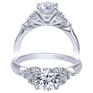 Taryn 14k White Gold Round Straight Engagement Ring TE10303W44JJ