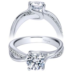 Taryn 14k White Gold Round Diamond Engagement Ring TE11095W44JJ