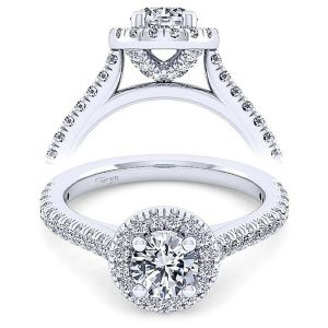 Taryn 14k White Gold Round Diamond Engagement Ring TE11460W44JJ