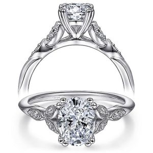 Taryn 14k White Gold Oval Diamond Engagement Ring TE11721O4W44JJ