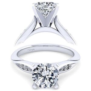 Taryn 14k White Gold Round Diamond Engagement Ring TE11749R8W44JJ