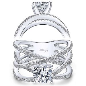 Taryn 14k White Gold Round Diamond Engagement Ring TE13846R4W44JJ
