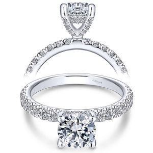 Taryn 14k White Gold Round Diamond Engagement Ring TE13904R4W44JJ