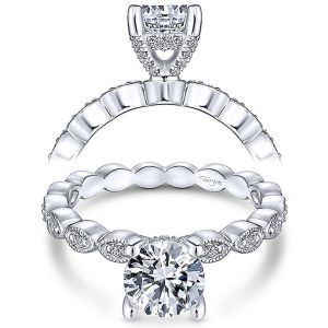 Taryn 14k White Gold Round Diamond Engagement Ring TE13910R4W44JJ