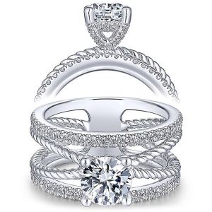 Taryn 14k White Gold Round Diamond Engagement Ring TE14050R4W44JJ