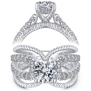 Taryn 14k White Gold Round Diamond Engagement Ring TE14053R4W44JJ