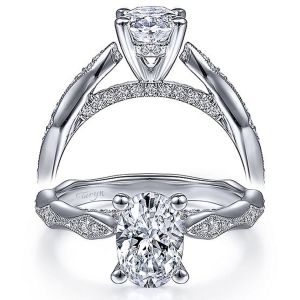 Taryn 14k White Gold Oval Diamond Engagement Ring TE14427O4W44JJ