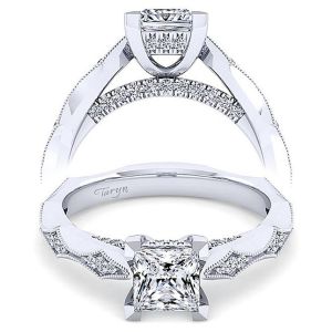 Taryn 14k White Gold Princess Cut Diamond Engagement Ring TE14427S4W44JJ