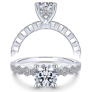 Taryn 14k White Gold Round Diamond Engagement Ring TE14429R4W44JJ