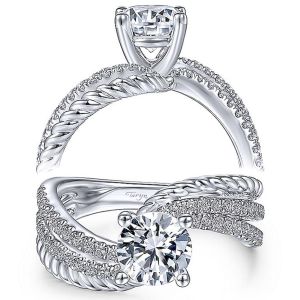 Taryn 14k White Gold Round Diamond Engagement Ring TE14468R4W44JJ