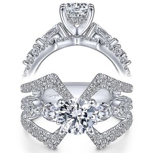 Taryn 14k White Gold Round Diamond Engagement Ring TE14616R4W44JJ