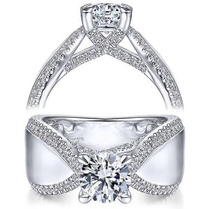 Taryn 14k White Gold Round Diamond Engagement Ring TE14628R4W44JJ