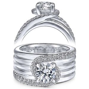 Taryn 14k White Gold Round Diamond Engagement Ring TE14630R4W44JJ