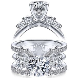 Taryn 14k White Gold Round Diamond Engagement Ring TE14647R6W44JJ