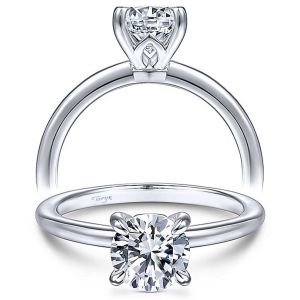 Taryn 14k White Gold Round Diamond Engagement Ring TE14684R4W4JJJ