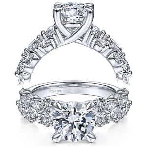 Taryn 14k White Gold Round Diamond Engagement Ring TE14732R6W44JJ