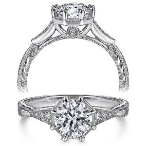 Taryn 14k White Gold Round Diamond Engagement Ring TE14770R4W44JJ