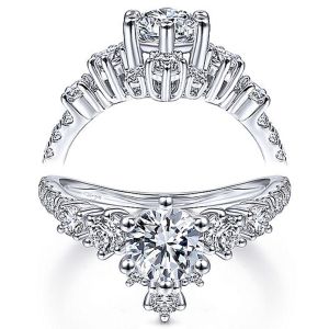 Taryn 14k White Gold Round Diamond Engagement Ring TE14782R3W44JJ