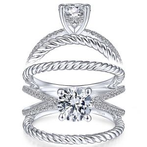Taryn 14k White Gold Round Diamond Engagement Ring TE14841R4W44JJ