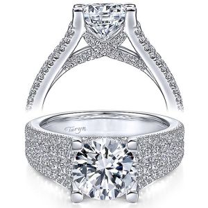 Taryn 14k White Gold Round Diamond Engagement Ring TE14891R8W44JJ