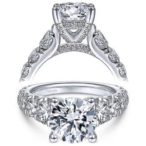Taryn 14k White Gold Round Diamond Engagement Ring TE14892R8W44JJ